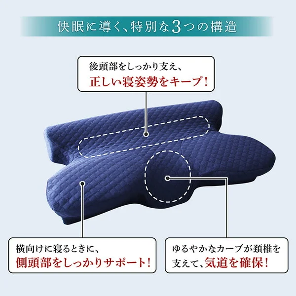 睡眠の質を向上させるいびき軽減枕 本体