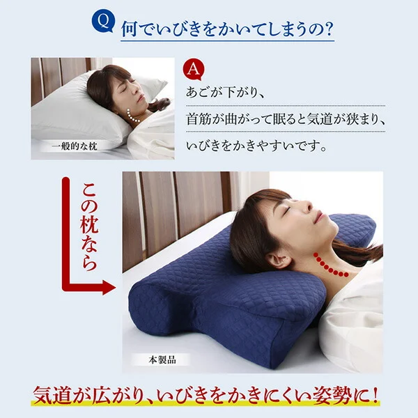 睡眠の質を向上させるいびき軽減枕 本体