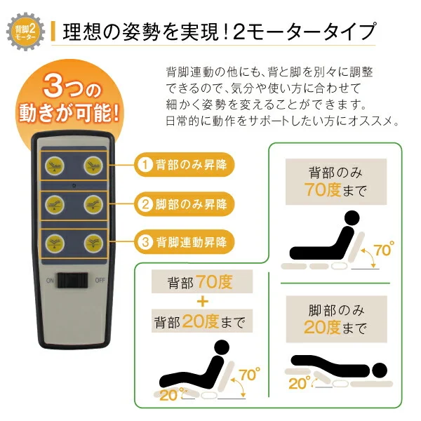 お客様組立 棚・照明・コンセント・引出し収納付き電動ベッド ラクストレージ ベッドフレームのみ 1モーター シングル