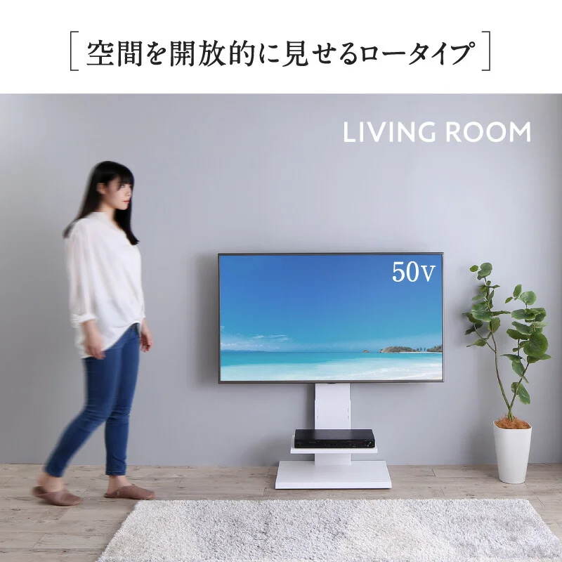 壁掛け風テレビ台 Stand-TV スタンドTV ロータイプ
