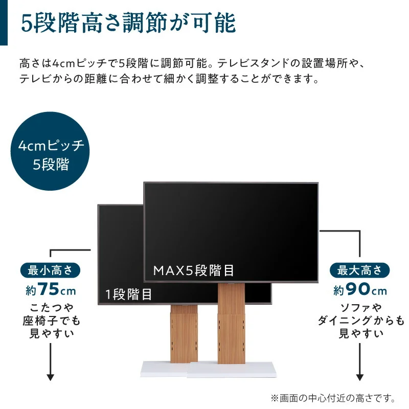 壁掛け風テレビ台 Stand-TV スタンドTV ロータイプ