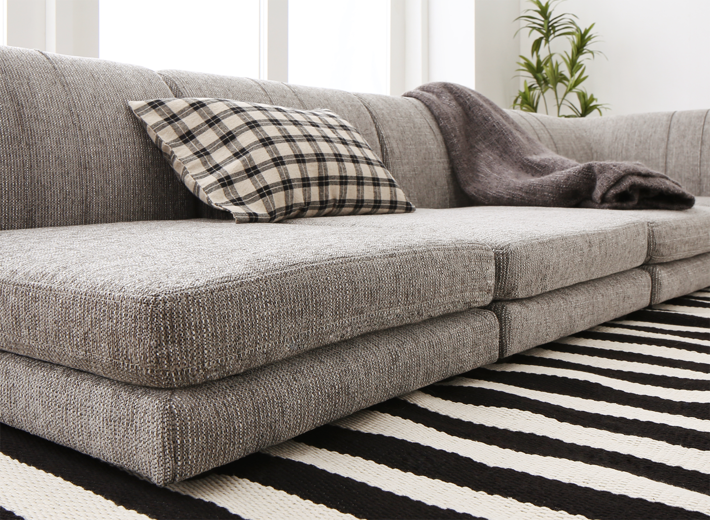 ローソファー コーナー フロアソファー／1902_14 SP floor corner sofa 1P×3+コーナー