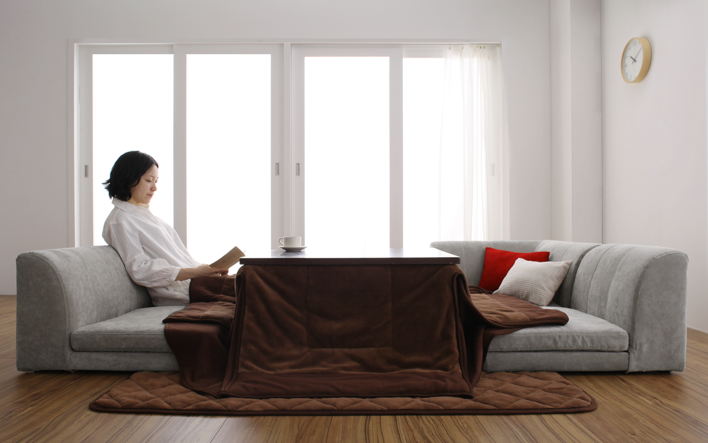 ローソファー コーナー フロアソファー／1902_14 SP floor corner sofa 1P×3+コーナー