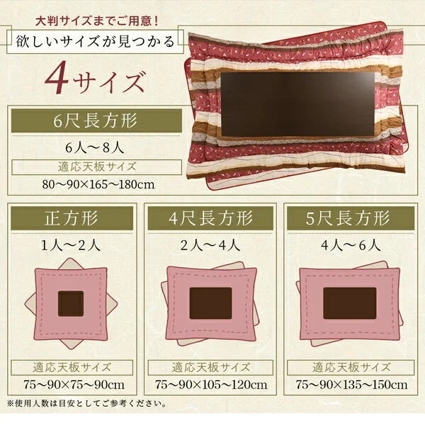 ふっくら綿入り うさぎ和柄こたつ布団 つきひ 掛布団&敷布団2点セット 正方形(80×80cm)天板対応