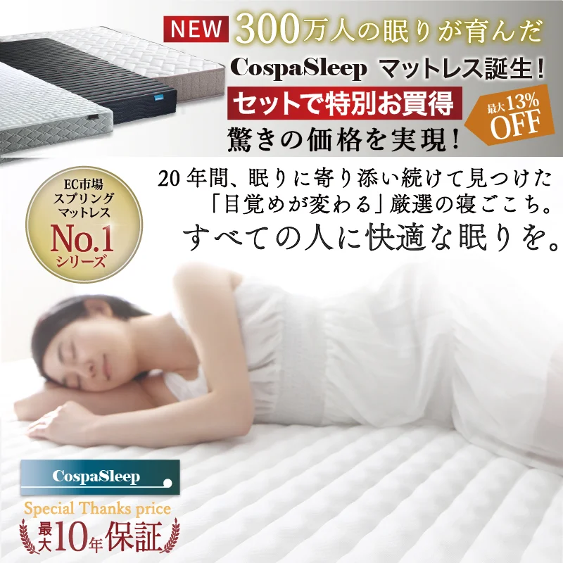 お客様組立 ベッド 棚コンセント 収納付き  Ever X エヴァー エックス ベッドフレームのみ シングル