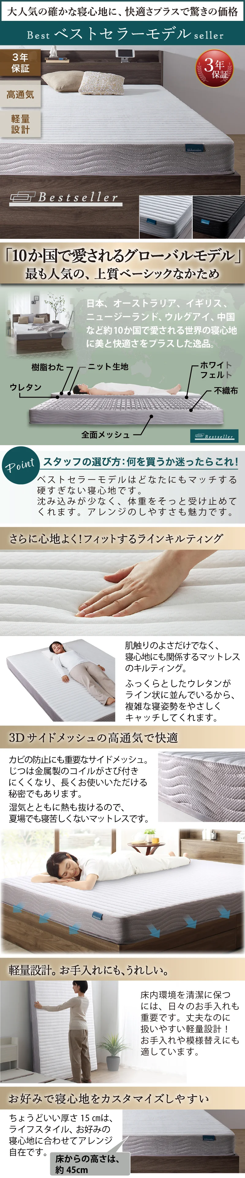 お客様組立 ベッド 棚コンセント 収納付き  Ever X エヴァー エックス ベッドフレームのみ シングル