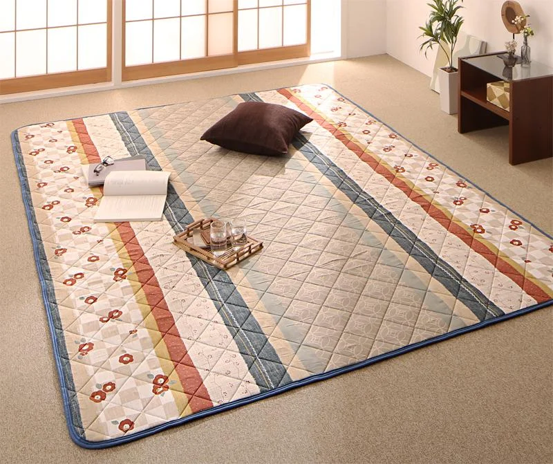 和レトロこたつ布団 春万知 はるまち 掛布団&敷布団2点セット 正方形(80×80cm)天板対応