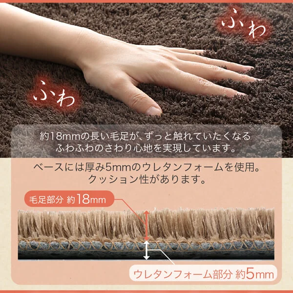 ギャッベデザインこたつ布団 Ebral エブラル 掛布団&敷布団2点セット 正方形(80×80cm)天板対応