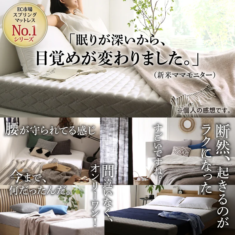 ゾーンコイルマットレス 抗菌防臭 防ダニ　高反発 硬め バランスタイプ  zone-coil シングル