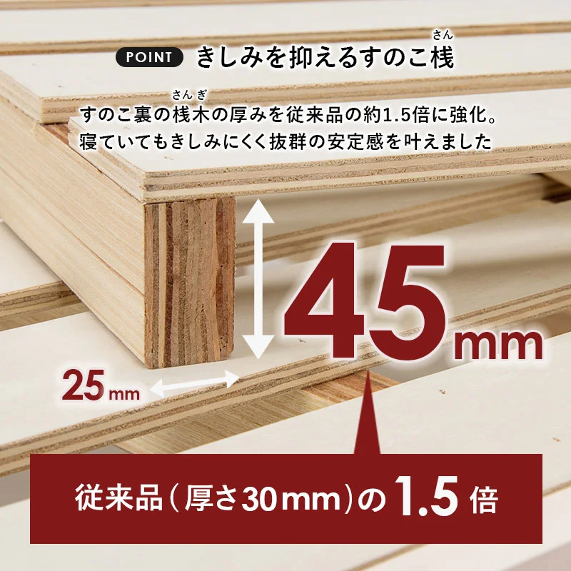 すのこベッド シングル