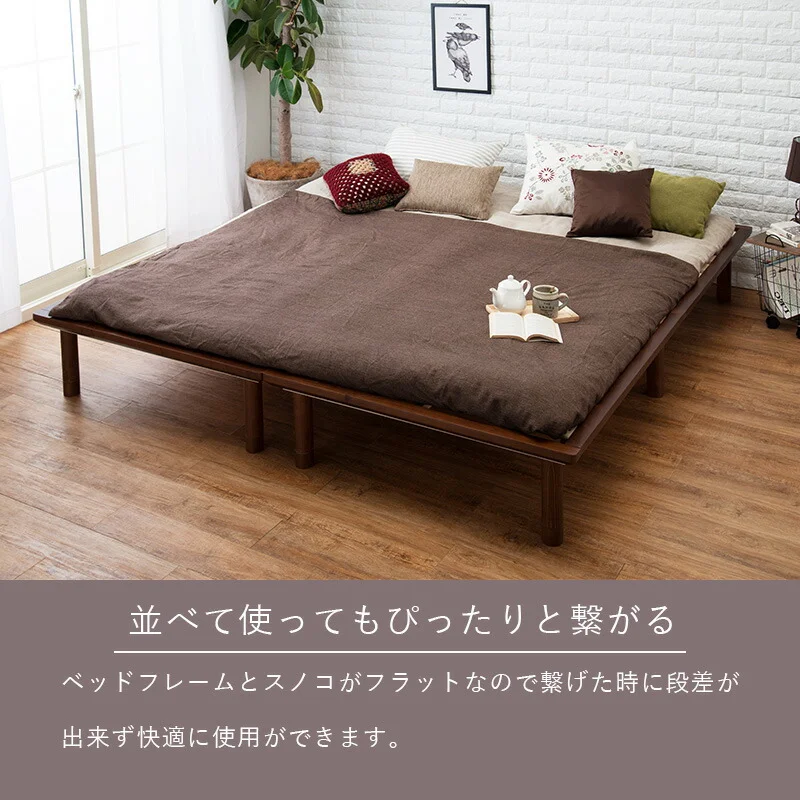 すのこベッド-ロング シングル