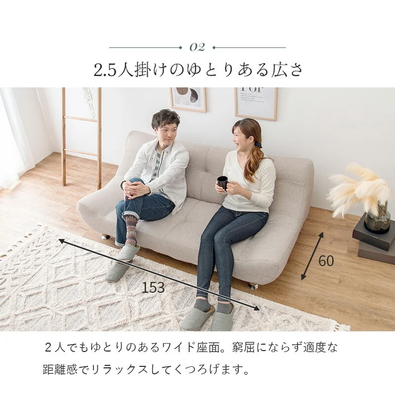 ソファ(ライノス 2.5) 2.5P 組立設置付