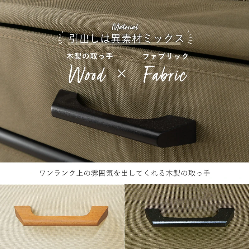 ハンガーラック-引出し2杯付き
