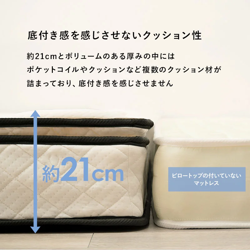 ポケットコイルマットレスベッド シングル