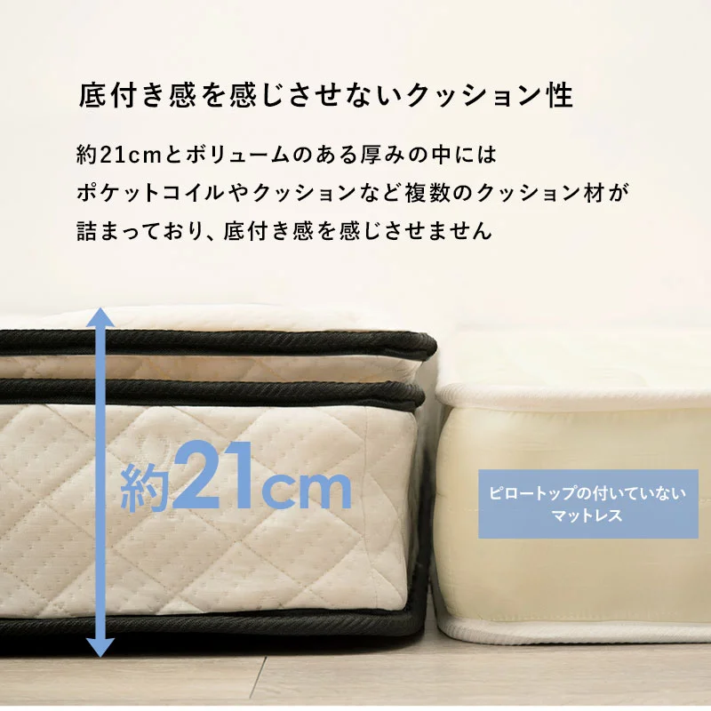 ポケットコイルマットレスベッド シングル