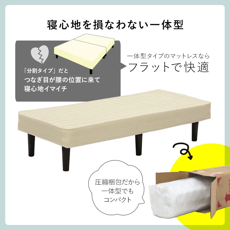 ボンネルコイルマットレスベッド シングル