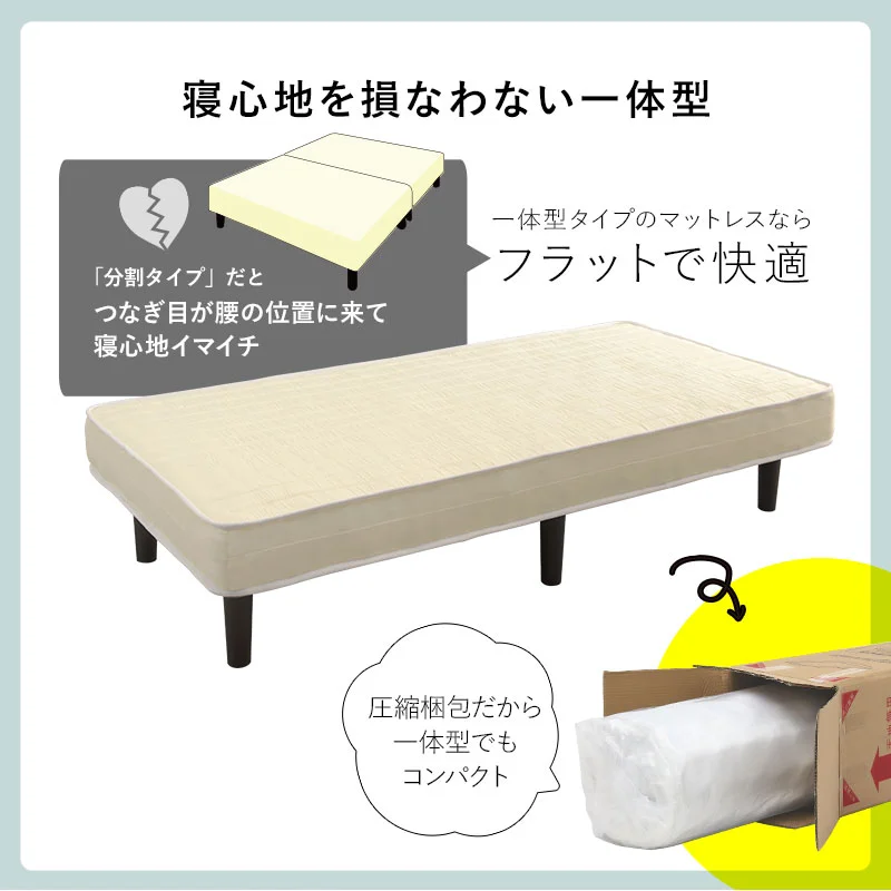 ボンネルコイルマットレスベッド シングル