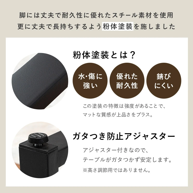 折れ脚テーブル-LT-棚付き
