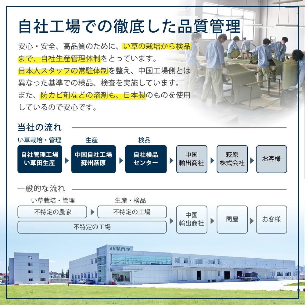 アジアンテイストの軽量置き畳 南風 6枚セット 82×82×2.5cm