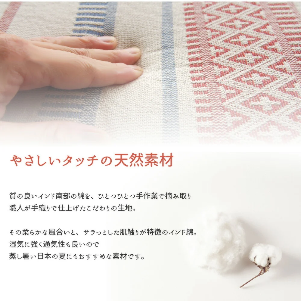 インド綿シートクッション テラ 40×40cm