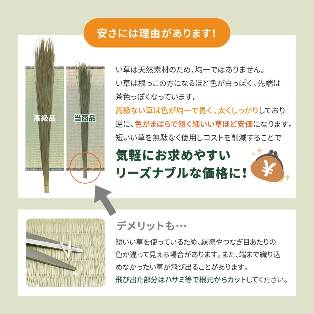 い草カーペット 柳川（やながわ） 江戸間 1帖（87×174）
