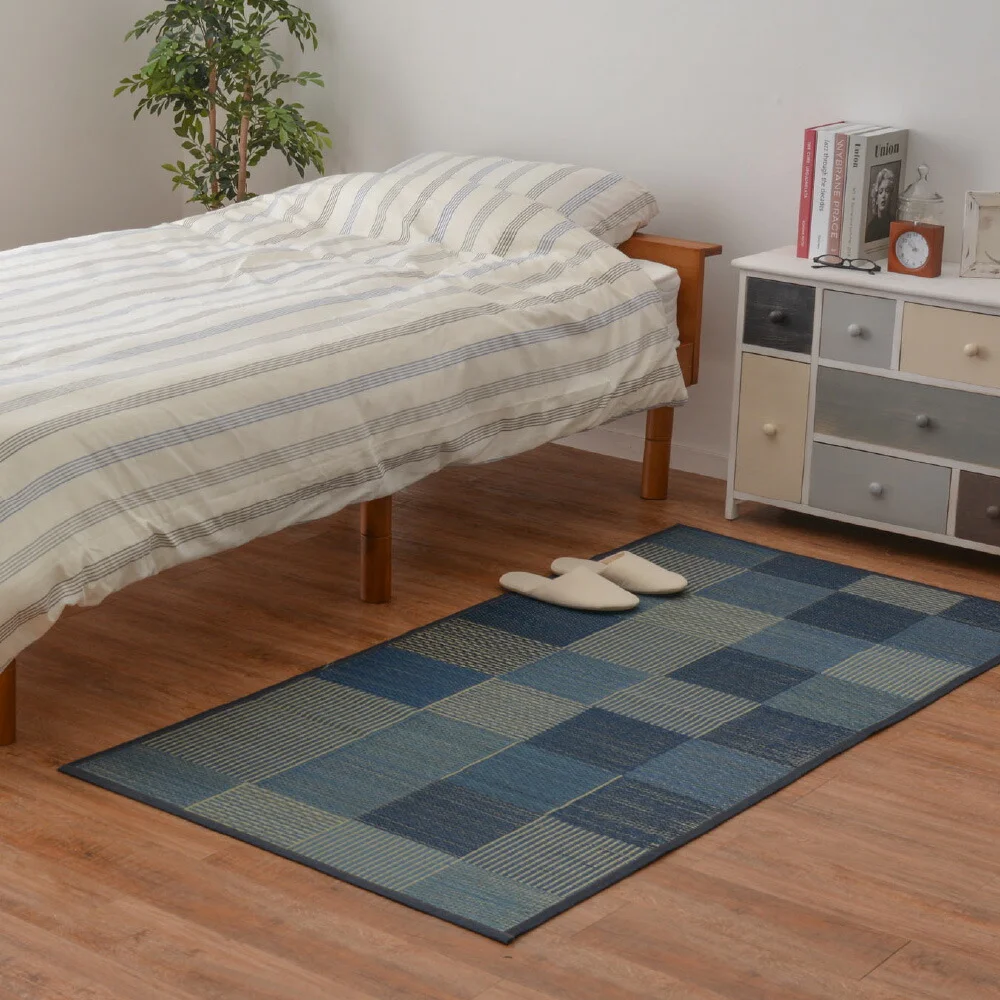 い草ストレッチマット デニムパッチ 80×170cm