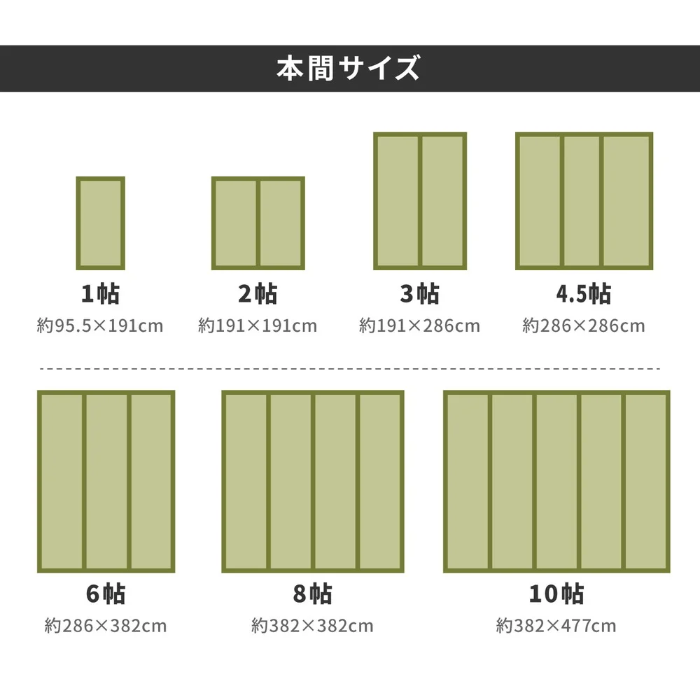 おもてなし い草カーペット 雅(みやび) 江戸間 1畳(87×174)