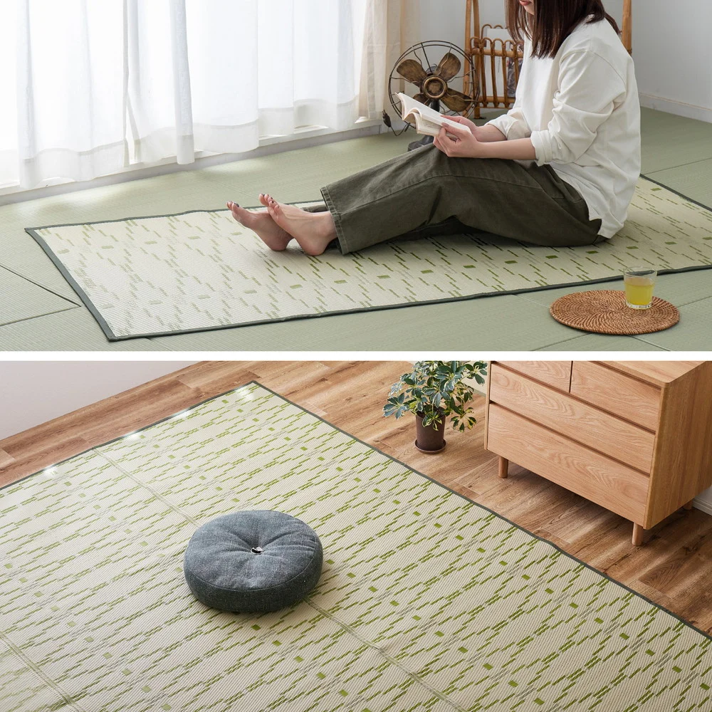 洗えるい草風カーペット やなぎ 江戸間 1畳（87×174）