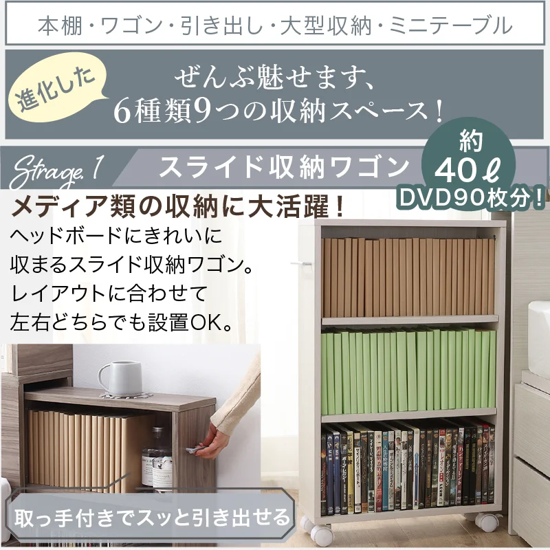 チェストベッド エブリーイン フレームのみ シングル フレームカラー ライトグレー お客様組立
